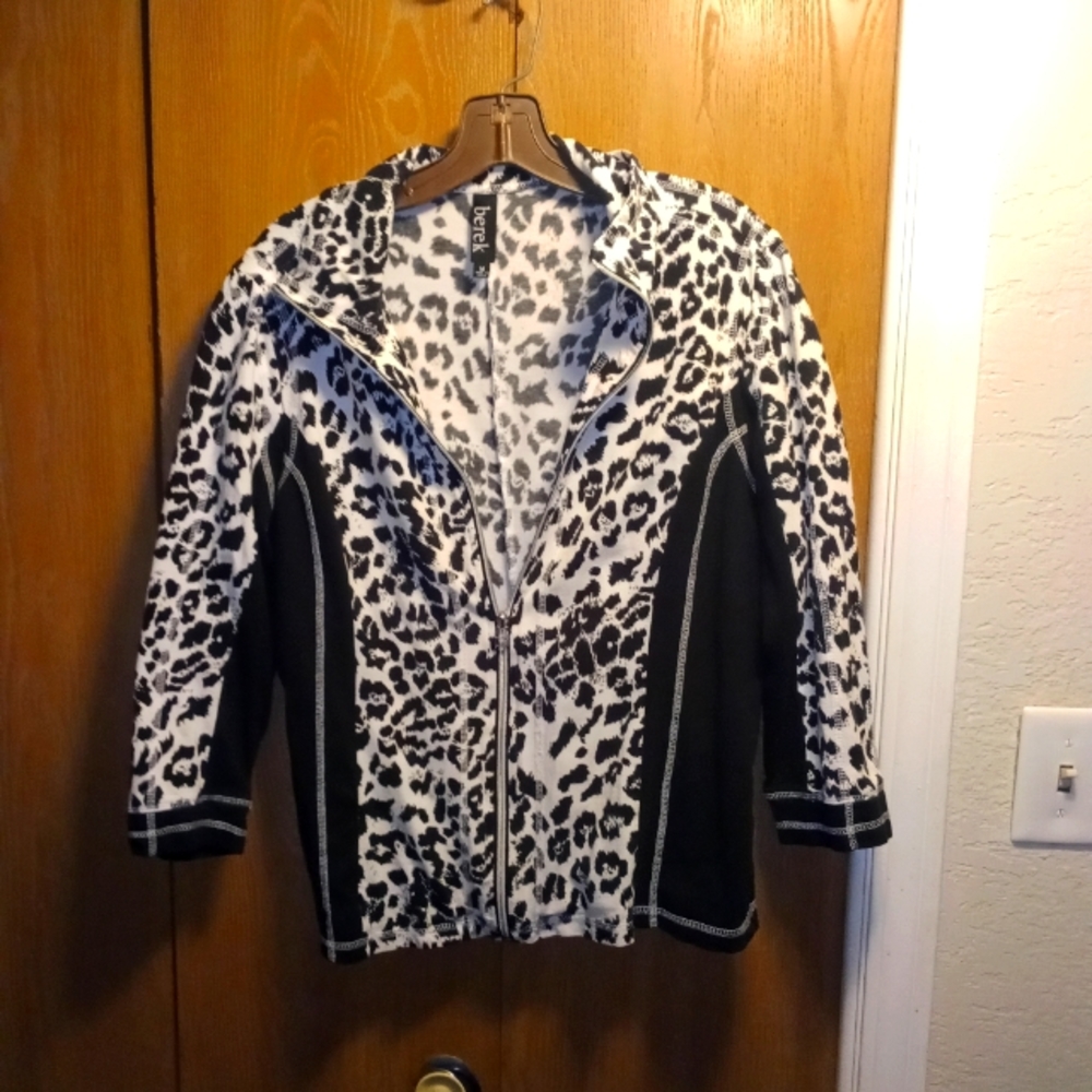 berek Athletic 3/4 sleeves Jacket 95% Cotton 5% Spandex